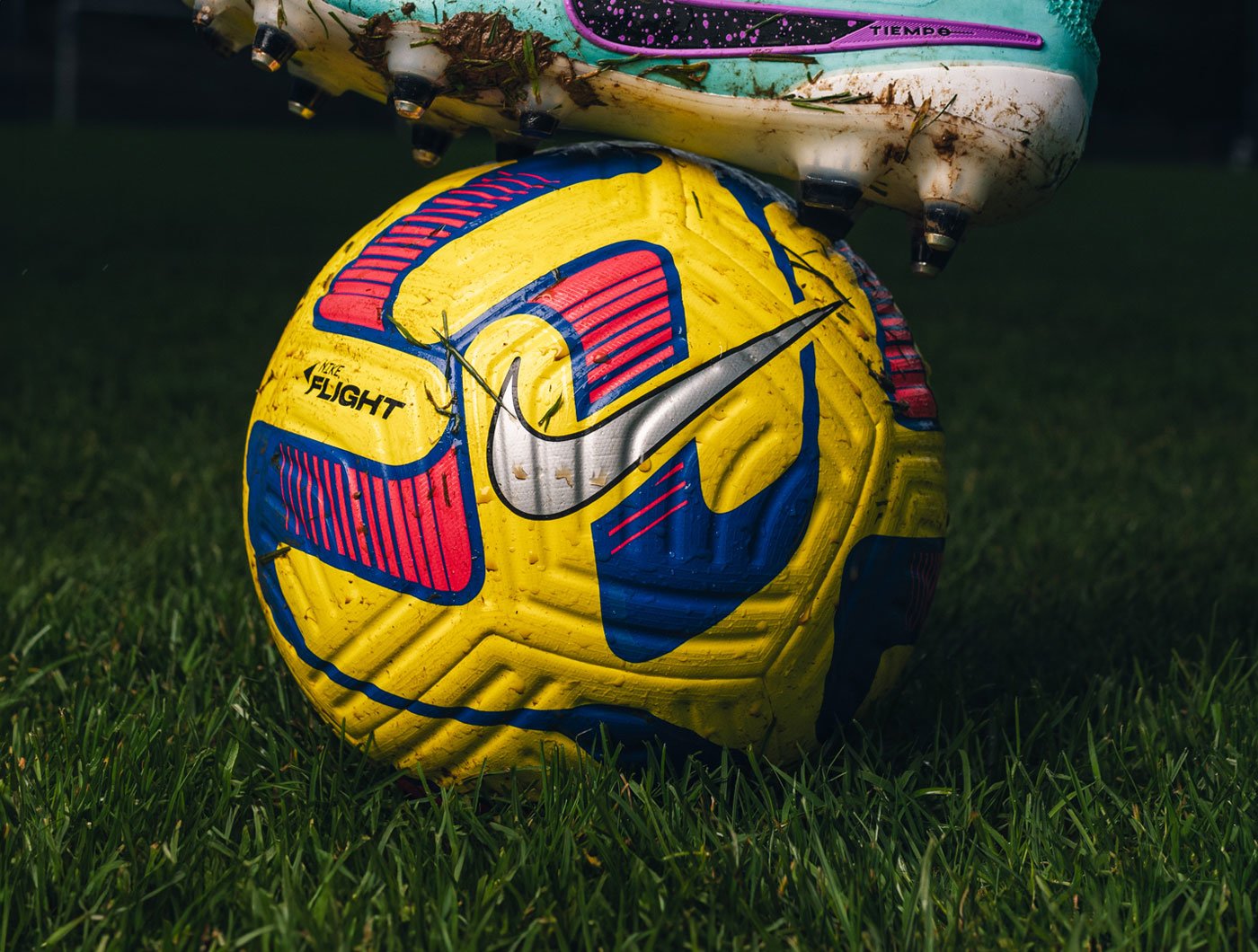 Nike Footballs featuring the High-Vis Nike Premier League Pro Flight Ball