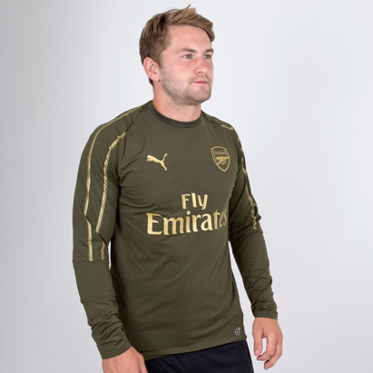 arsenal khaki training top