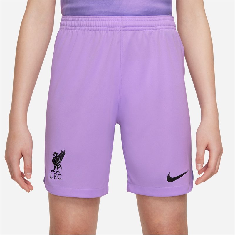 Liverpool FC 2022 23 Home Nike DRI FIT Goalkeeper Shorts Junior