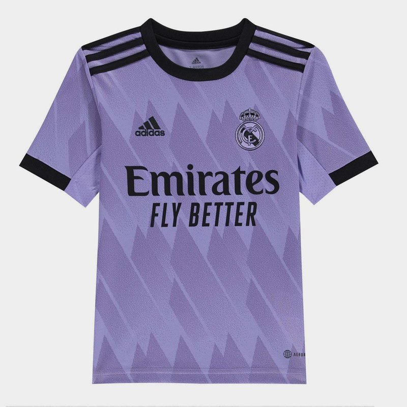 adidas Real Madrid Away Shirt 2022 2023 Junior Boys