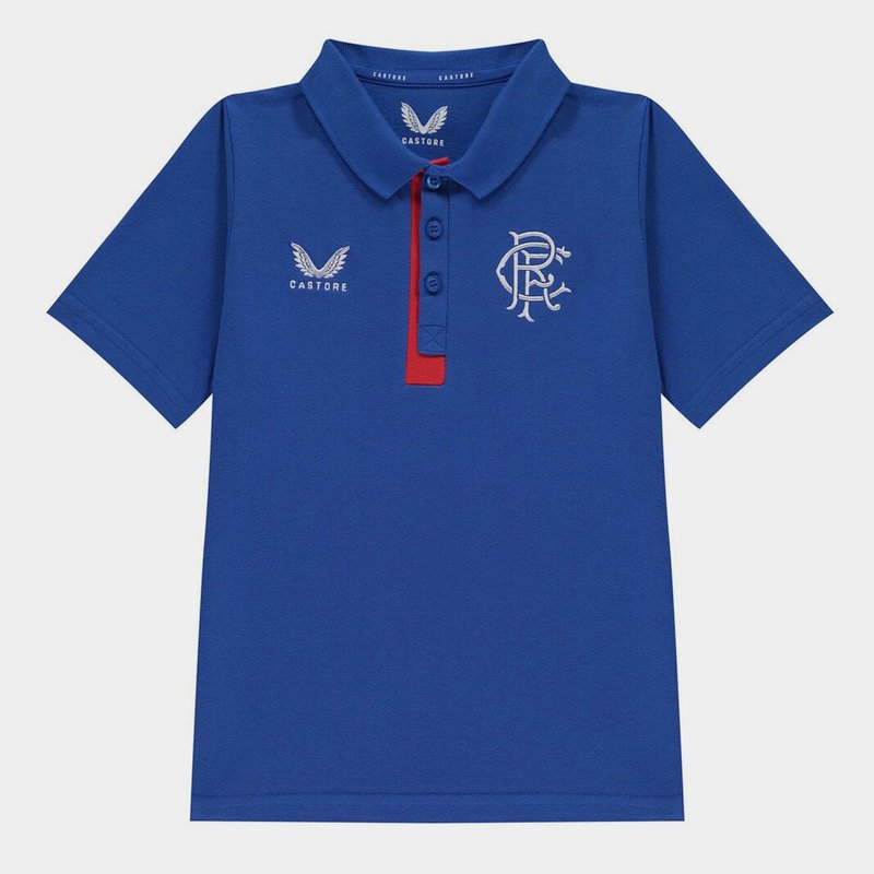 Castore Rangers FC Polo Shirt Junior Boys