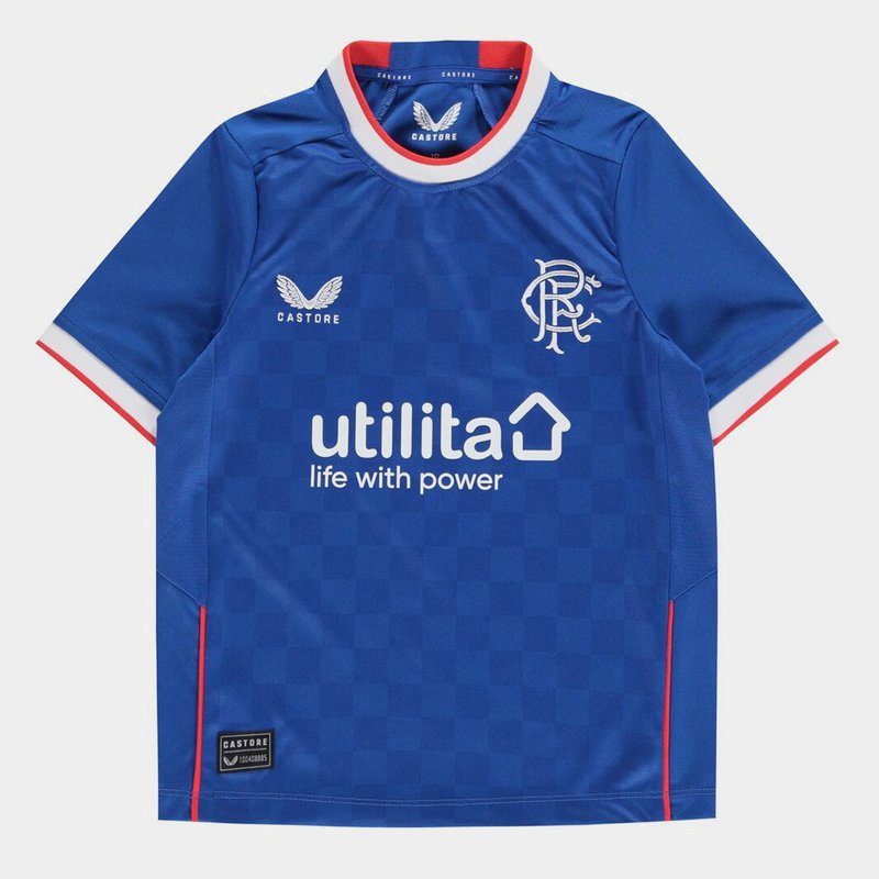 Castore Rangers FC Home Shirt 2022 2023 Junior Boys