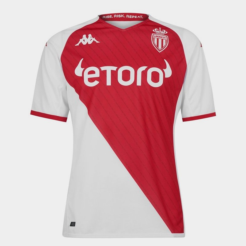 Kappa AS Monaco Home Shirt 2022 2023 Mens