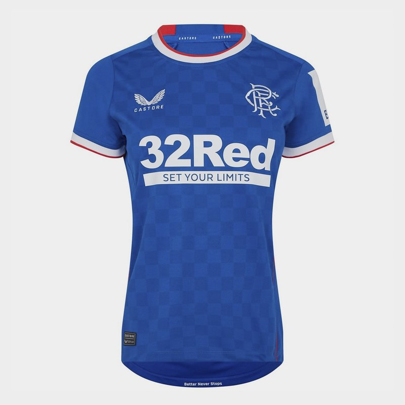 Castore Rangers Home Shirt 2022 2023 Womens