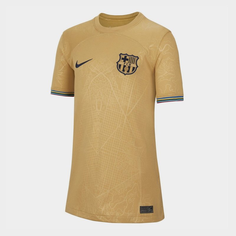 Nike Barcelona Away Shirt 2022 2023 Juniors