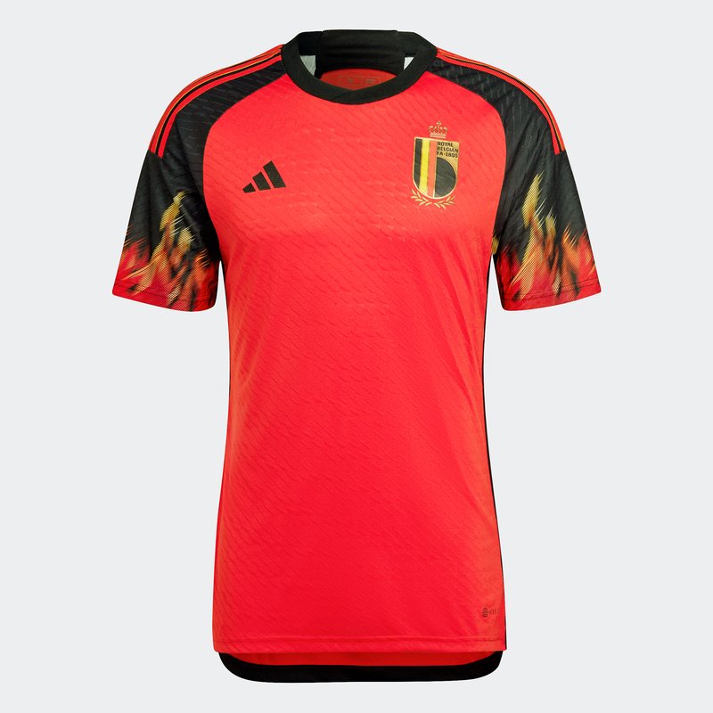 adidas Belgium Home Authentic Shirt 2022 2023 Mens