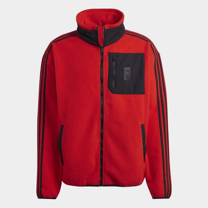 adidas Belgium Long Sleeve Fleece Jacket Adults