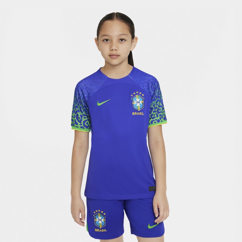 Nike Brazil Away Shirt 2022 2023 Juniors