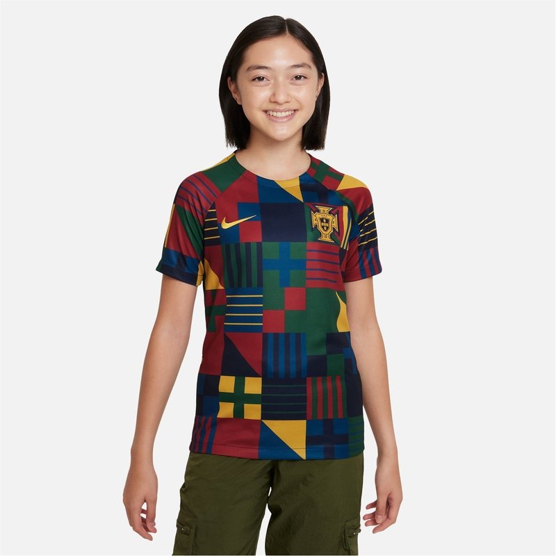 Nike Portugal Pre Match Shirt 2022 2023 Kids