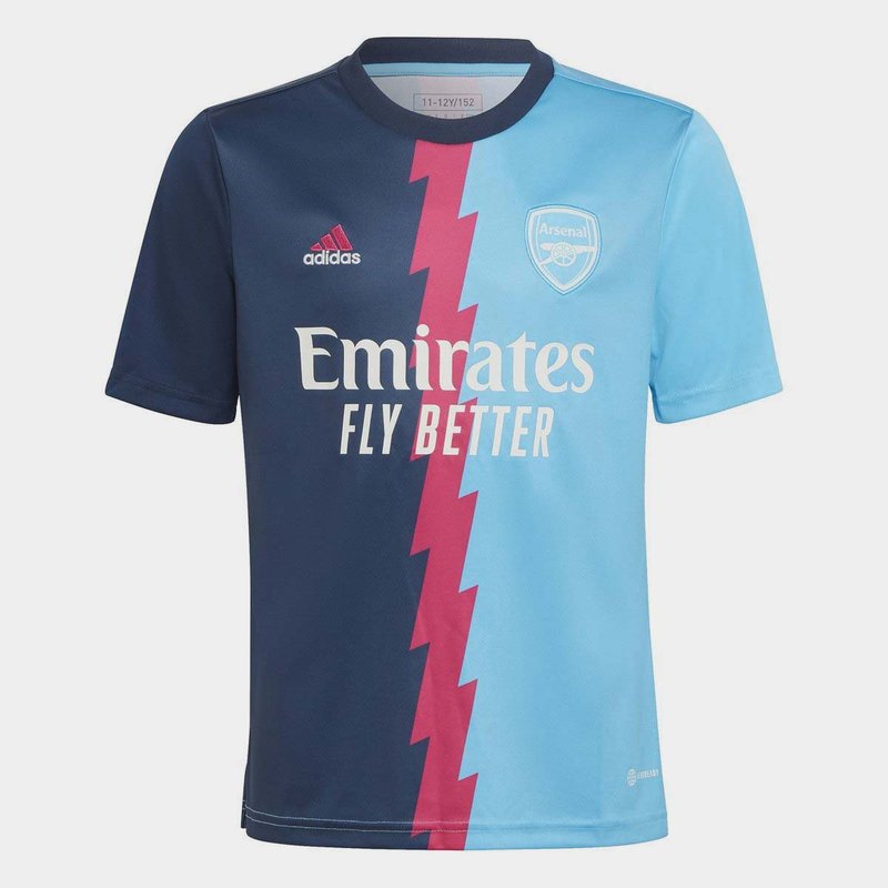adidas Arsenal Pre Match Shirt 2022 2023 Juniors