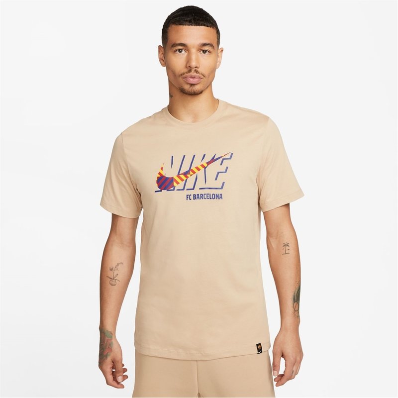 Nike FC Barcelona Swoosh T Shirt 2022 2023 Mens
