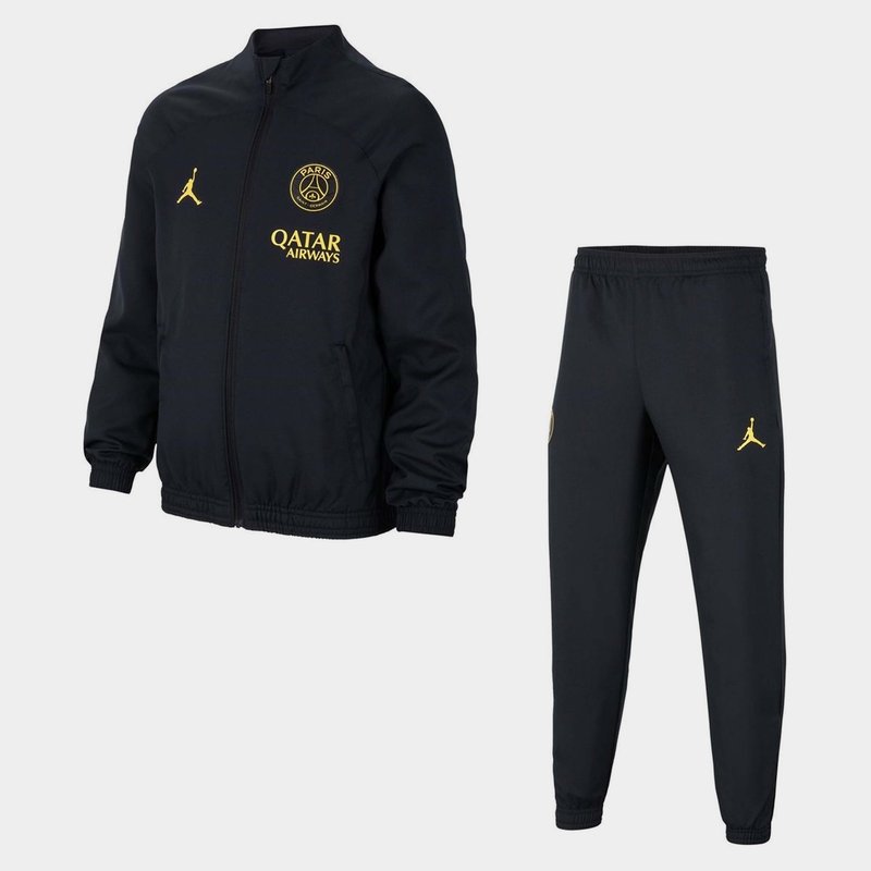 Nike Paris Saint Germain Strike Fourth Big Kids Jordan Dri FIT Woven Soccer Tracksuit