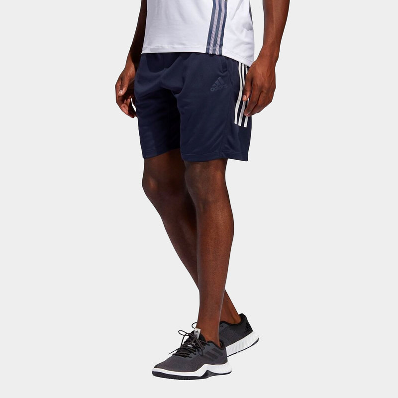adidas 3 Stripes 9 Inch Mens Rugby Shorts