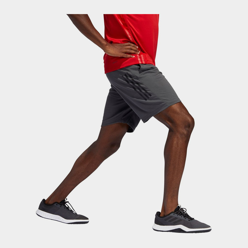 adidas 3 Stripes 9 Inch Mens Rugby Shorts