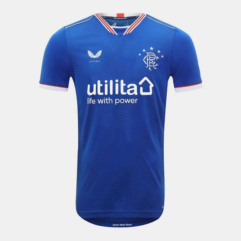 Castore Rangers Home Shirt 2020 2021 Junior