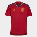 Spain Home Shirt 2022 2023 Juniors