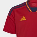 Spain Home Shirt 2022 2023 Juniors