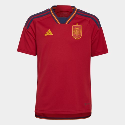 Spain Home Shirt 2022 2023 Juniors