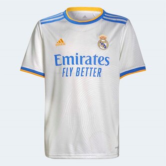 Real Madrid Home Shirt 2021 2022 Junior
