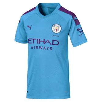Manchester City 19/20 Kids Home S/S Replica Football Shirt
